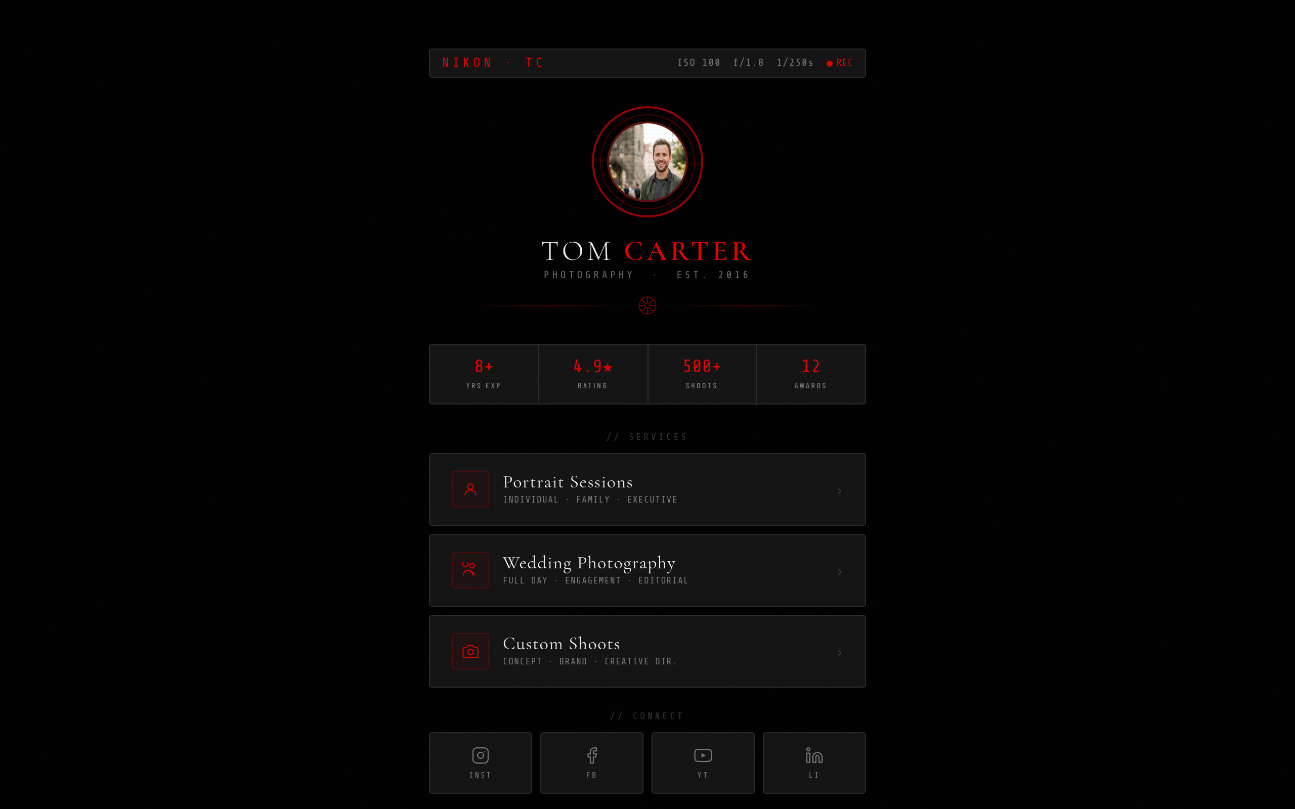 Photographer Demo